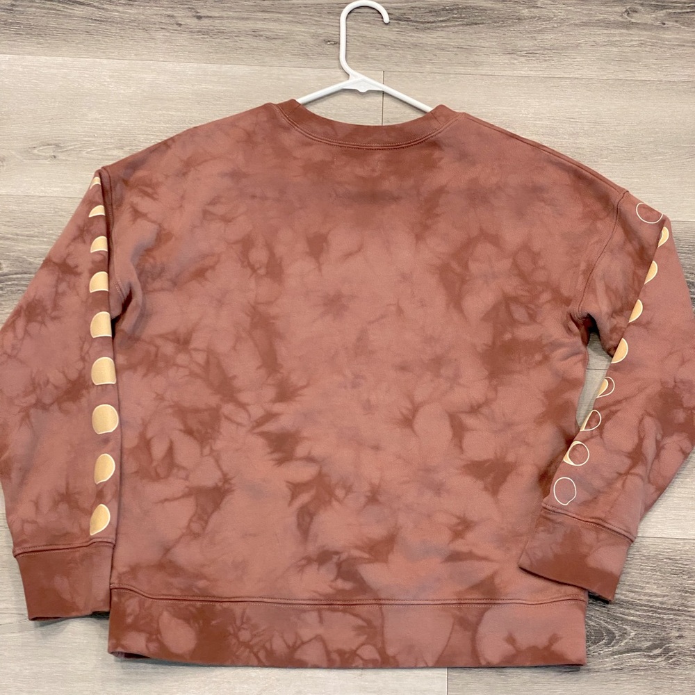 MADEWELL Moon Phases Tie Dye Crewneck Pullover Sweatshirt Women’s Size:Small EUC - Picture 2 of 10